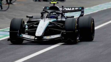 Kimi Antonelli alla guida della Mercedes