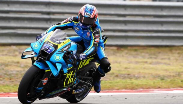 Ogura in sella all'Aprilia del team Trackhouse