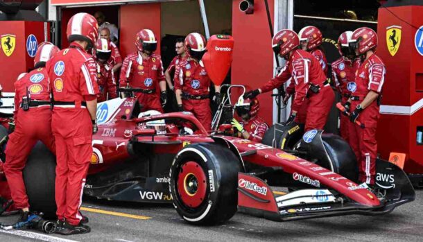 pit stop della Ferrari