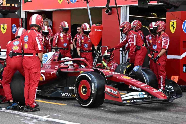 pit stop della Ferrari