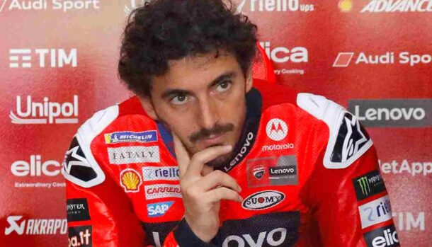 Pecco Bagnaia sofferente